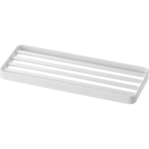 YAMAZAKI Home Tower Bathroom Tray – Steel Vanity Holder Organizer – Steel(White)