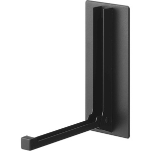 YAMAZAKI Home Tower Magnetic Folding Hook for Wall Door Or Refrigerator, Collapsible Coat, Bag Or Umbrella Metal Hanger – Steel(Black)