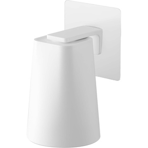 Yamazaki 5487 Film Hook, Magnetic Tumbler, White, Approx. W 2.8 x D 2.8 x H 3.7 inches (7 x 7.5 x 9.5 cm), Tumbler, Approx. 2.8 x 3.0 x 4.9 inches (7 x 7.5 x 12.5 cm) (Whole When Storeed), Tower(White)