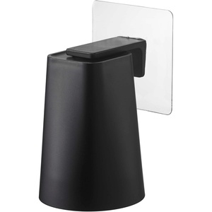 Yamazaki 5488 Film Hook, Magnetic Tumbler, Black, Approx. W 2.8 x D 2.8 x H 3.7 inches (7 x 7.5 x 9.5 cm), Tumbler, Approx. 2.8 x 3.0 x 4.9 inches (7 x 7.5 x 12.5 cm) (Whole When Storeed), Tower