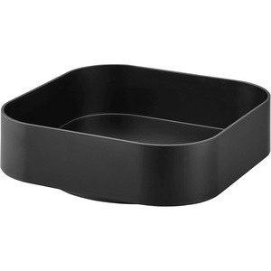 Yamazaki Home Tower 360° Rotating Storage Rack – Non-Slip Lazy Susan Organizer for Cosmetics, Skincare, and Spices – Abs Plastic(Black)