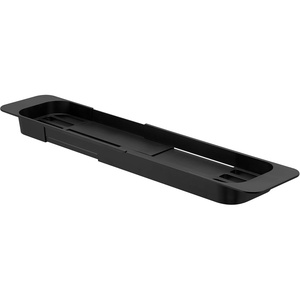 Yamazaki Home Tower Expandable Bathtub Caddy – Bathroom Tray Table Holder, 2″ – Abs Plastic -(Black)