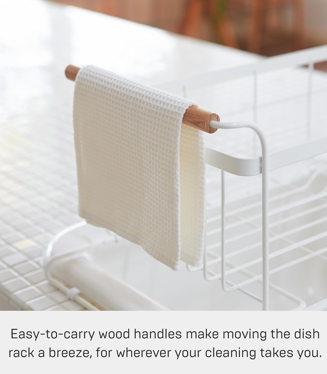 image:imageYAMAZAKI Home OverTheSink Dish Drainer Rack Expandable Kitchen Drying Organizer Holder No Assembly ReqWhite