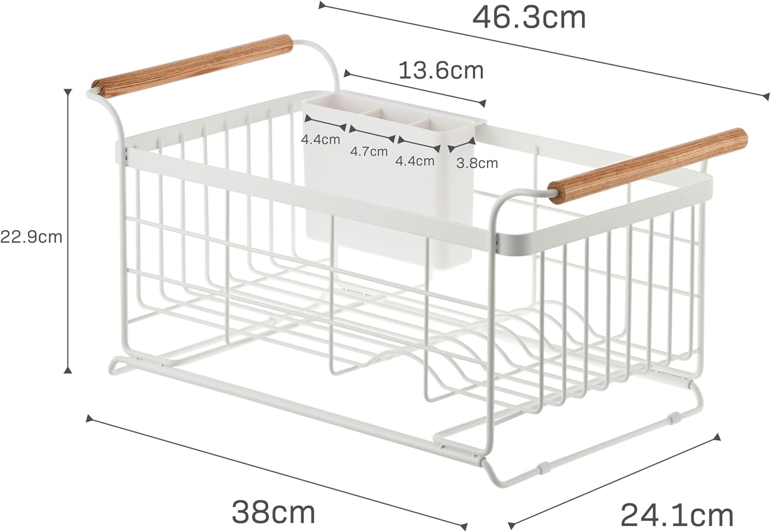 image:imageYAMAZAKI Home OverTheSink Dish Drainer Rack Expandable Kitchen Drying Organizer Holder No Assembly ReqWhite