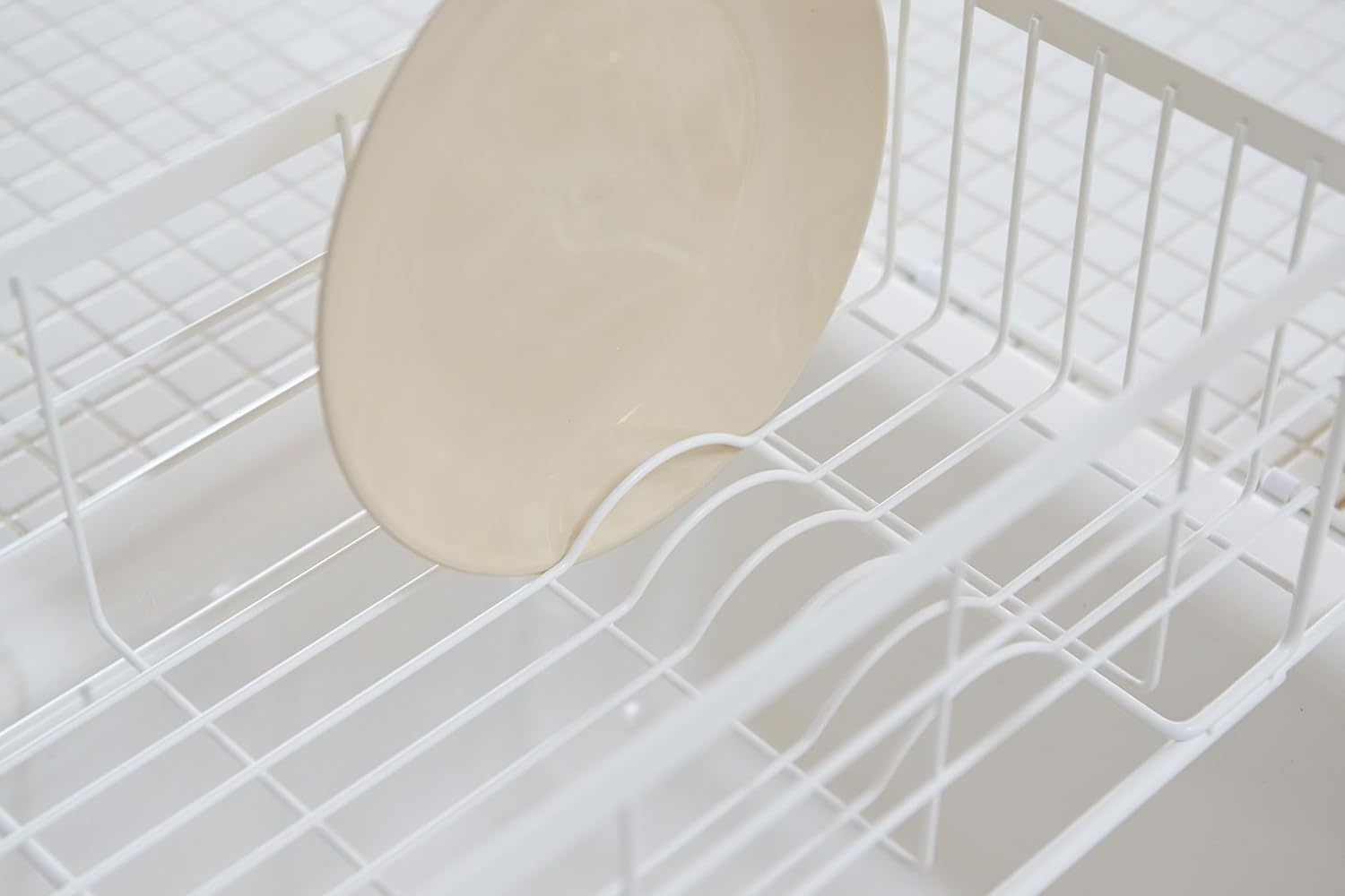 image:imageYAMAZAKI Home OverTheSink Dish Drainer Rack Expandable Kitchen Drying Organizer Holder No Assembly ReqWhite