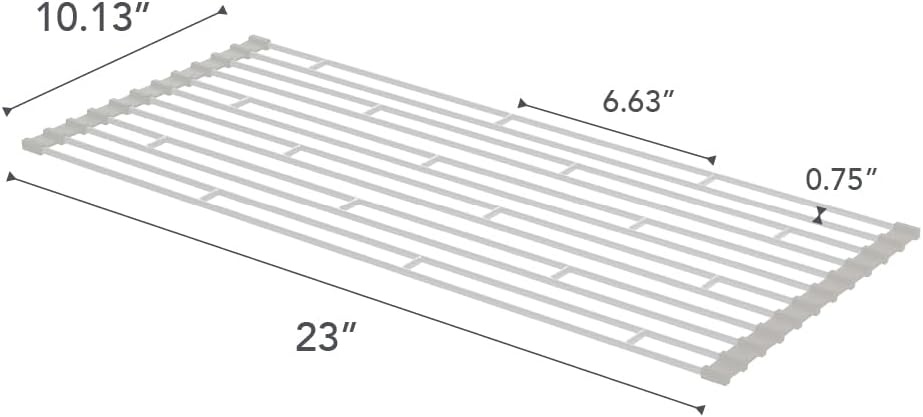 image:imageYAMAZAKI Home Plate Folding Sink Drainer Rack SteelWhite