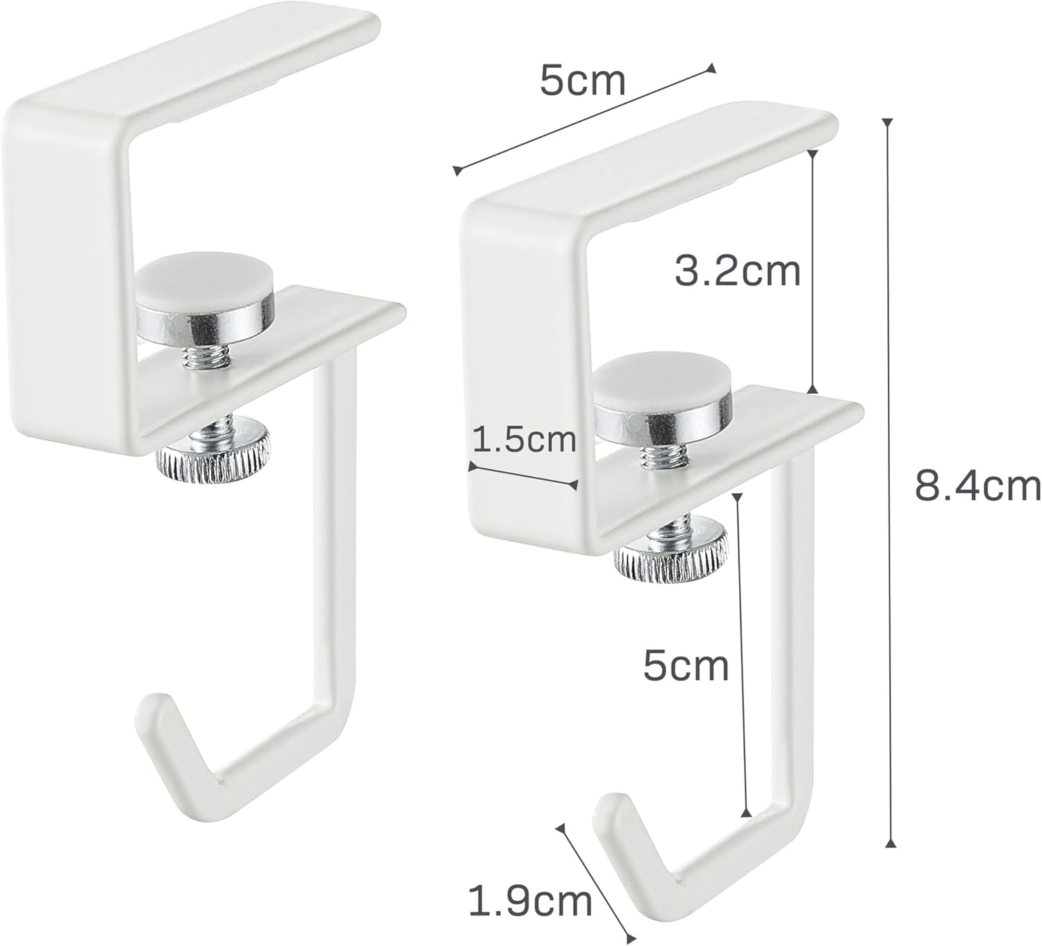 image:imageYAMAZAKI Home Plate Under Shelf Hanger Set of 2 Multipurpose Hanging Storage Organizer SteelWhite