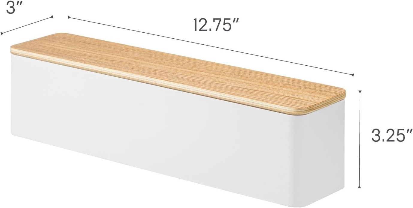 image:imageYAMAZAKI Home Rin Utensil Case Knife Fork Spoon Silverware Cutlery Holder with Divider Portable for Kitchen Counter Or Table Plastic WoodAsh