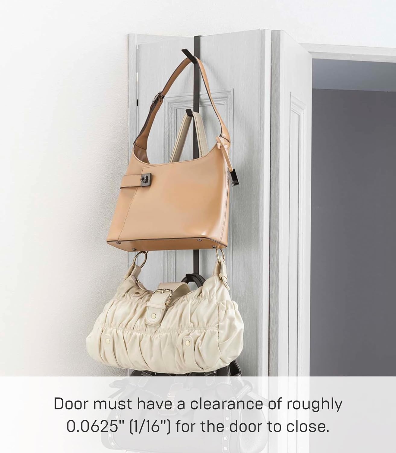 image:imageYAMAZAKI Home Smart Home Over The Door Hooks Vertical Hanging Coat Rack Fits Doors Up to 1375 Thick SteelBlack