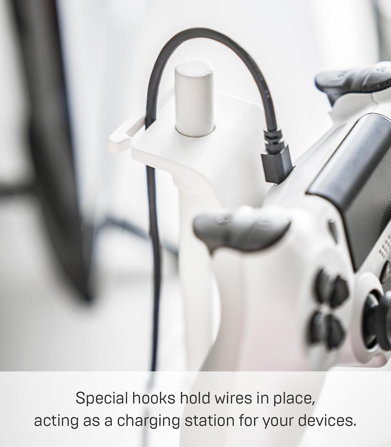 image:imageYAMAZAKI Home Smart Universal Adjustable Game Controller StandController Holder SteelWhite
