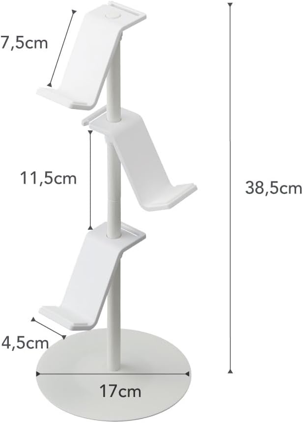 image:imageYAMAZAKI Home Smart Universal Adjustable Game Controller StandController Holder SteelWhite