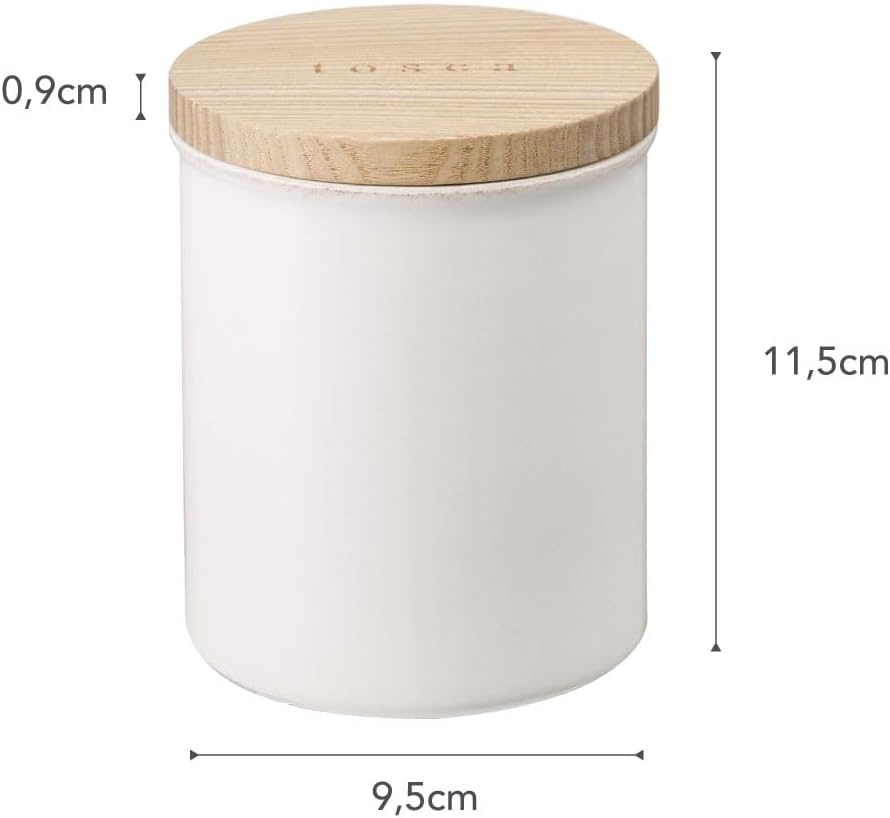 image:imageYAMAZAKI Home Tosca Ceramic Canister Dry Food Kitchen Storage Container Organizer Salt 1525 Oz 450 MlPlain
