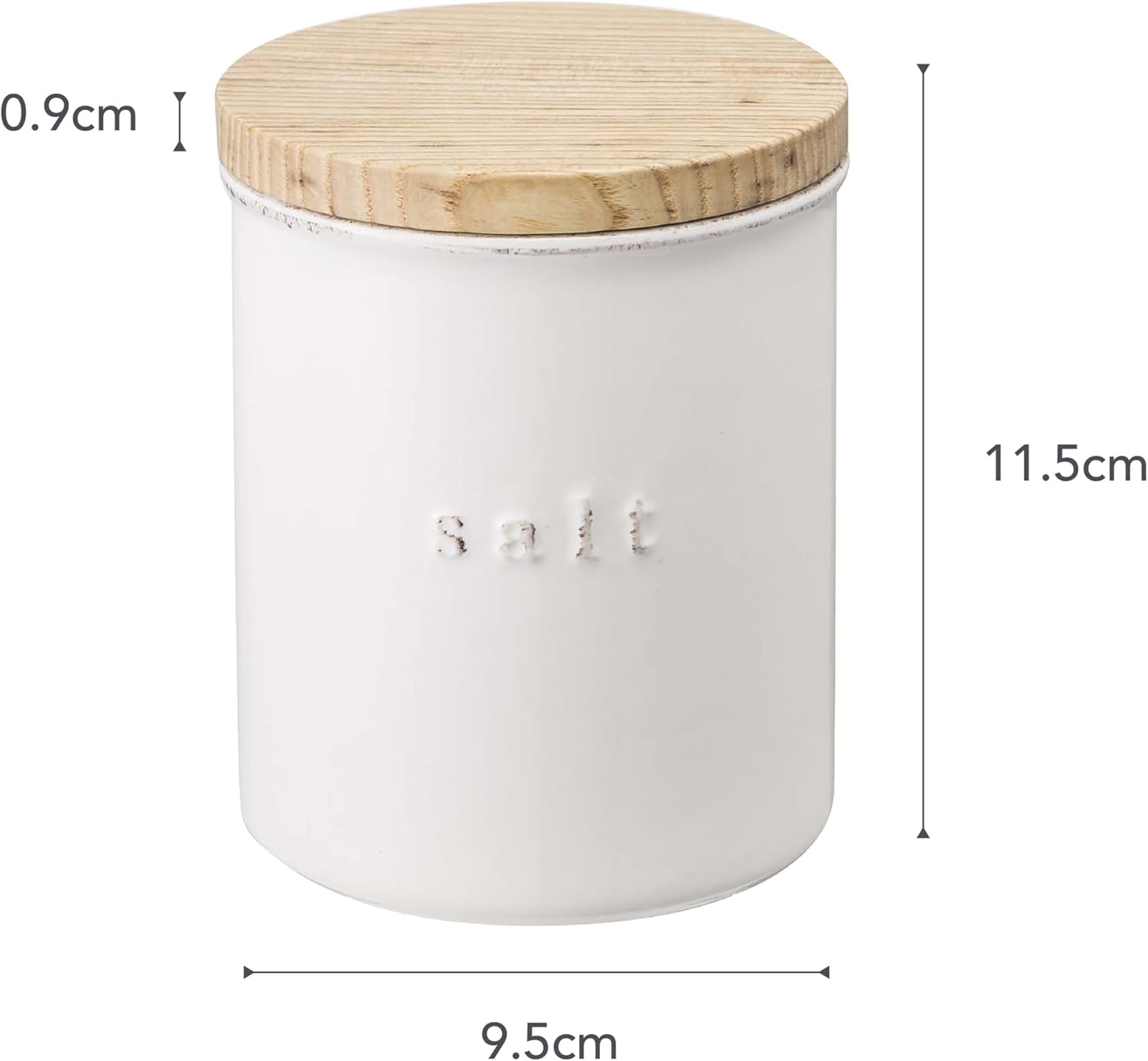 image:imageYAMAZAKI Home Tosca Ceramic Canister Dry Food Kitchen Storage Container Organizer Salt 1525 Oz 450 MlSalt