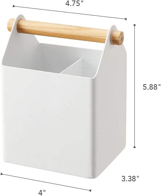 image:imageYAMAZAKI Home Tosca Desk Organizer Stationary Holder For Office amp School Supplies Pens Steel WoodOne Size