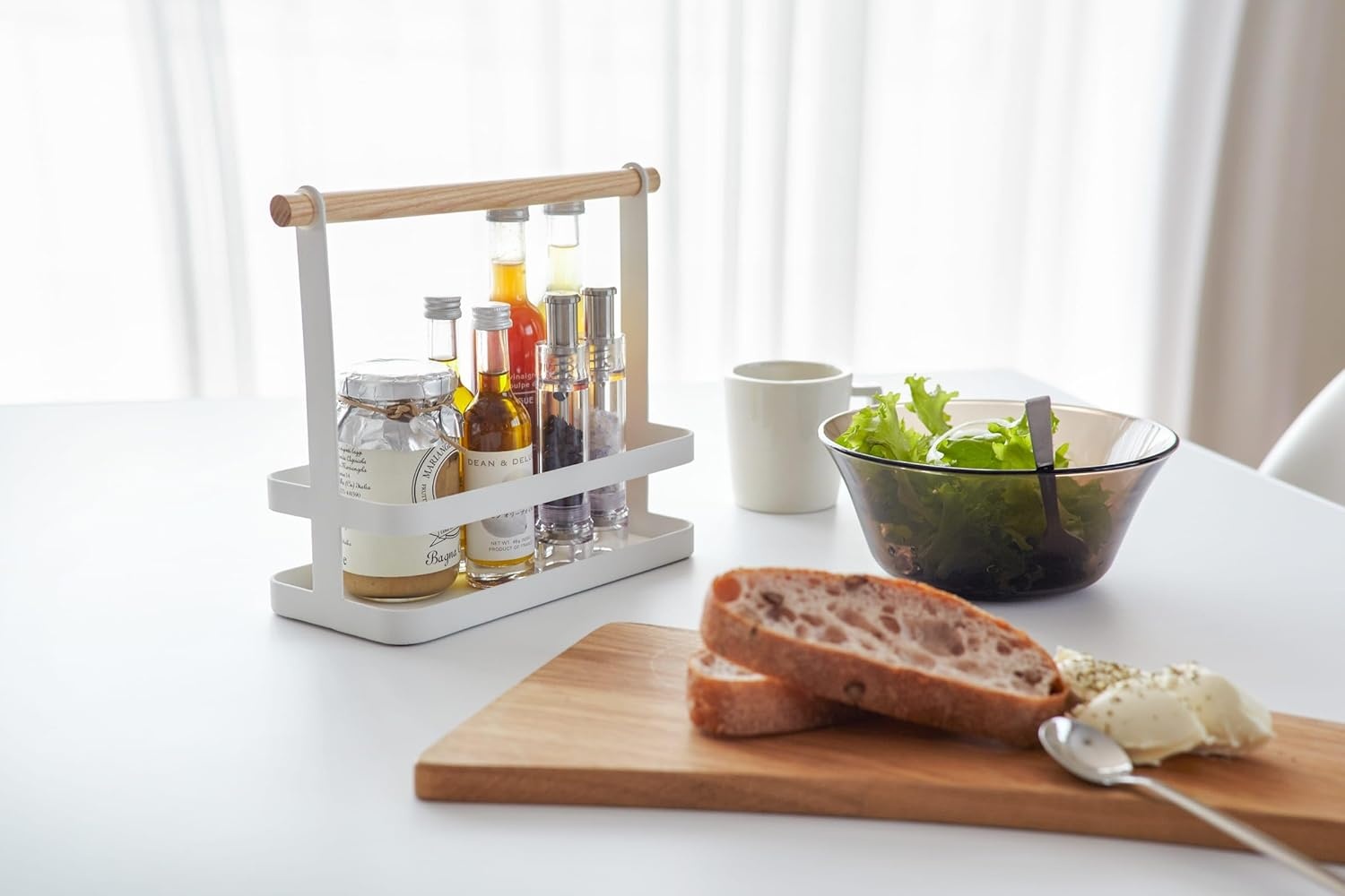 image:imageYAMAZAKI Home Tosca Spice Rack Steel WoodWhite