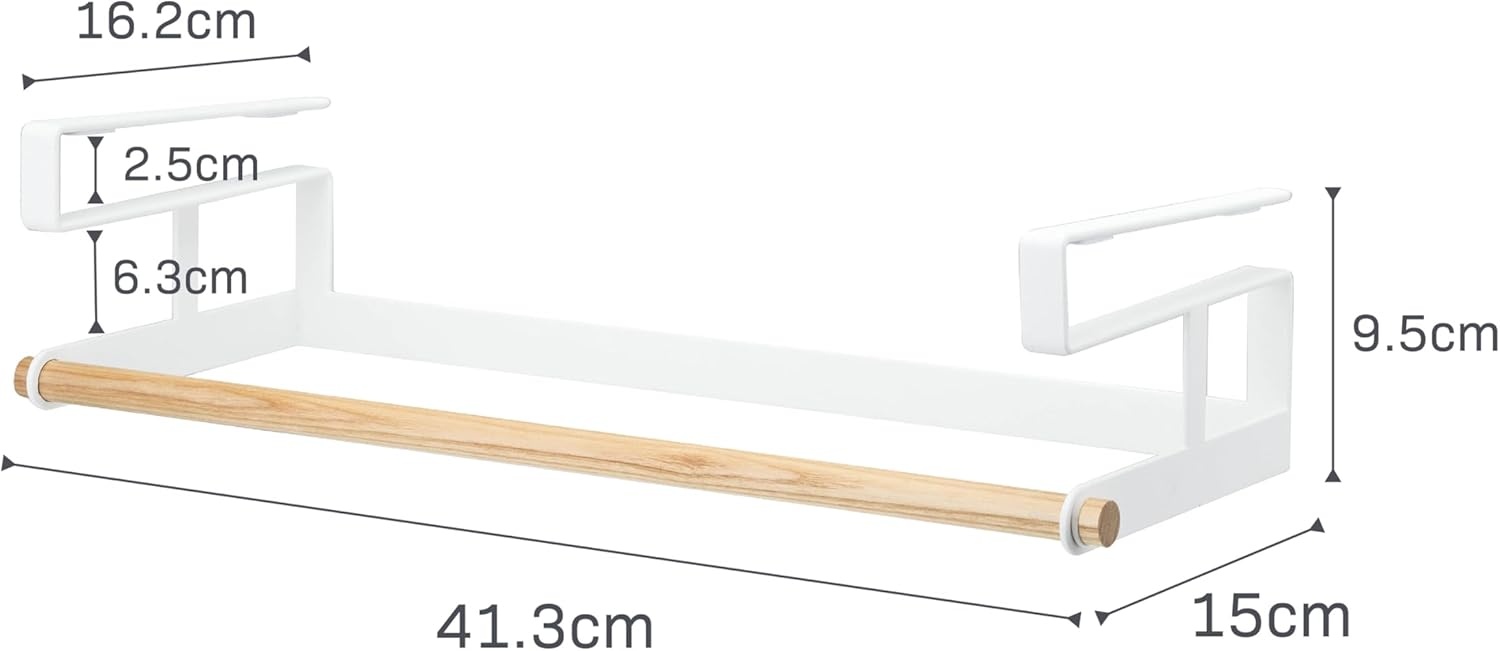 image:imageYAMAZAKI Home Tosca UnderShelf Hanger Holder Laundry Hanging Storage Rack Organizer Steel WoodOne Size