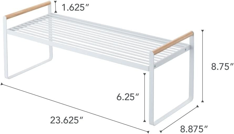 image:imageYAMAZAKI Home Tosca Wired Organizer Rack Kitchen Storage ShelvesWhite