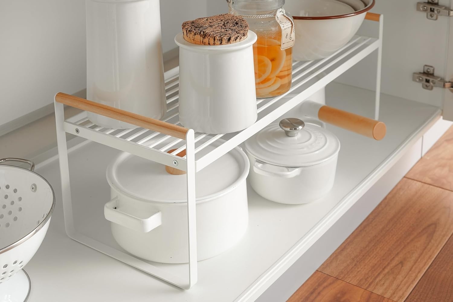 image:imageYAMAZAKI Home Tosca Wired Organizer Rack Kitchen Storage ShelvesWhite