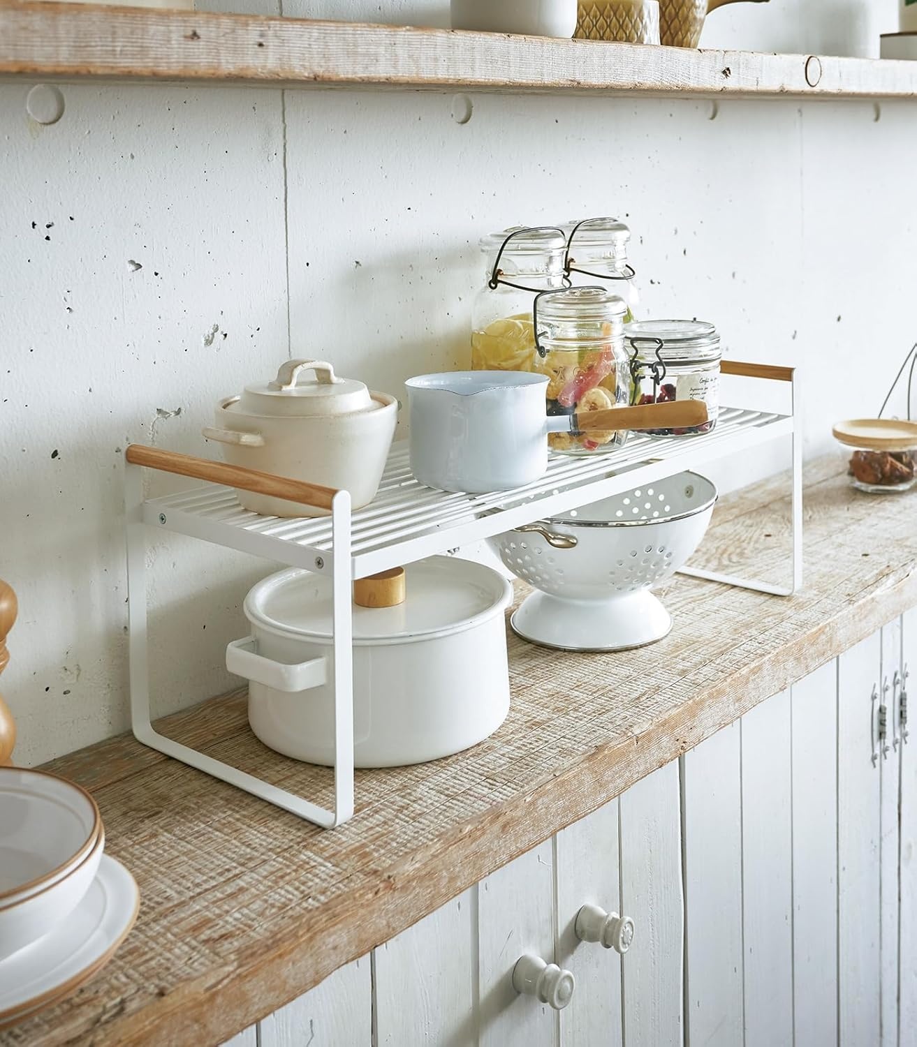 image:imageYAMAZAKI Home Tosca Wired Organizer Rack Kitchen Storage ShelvesWhite