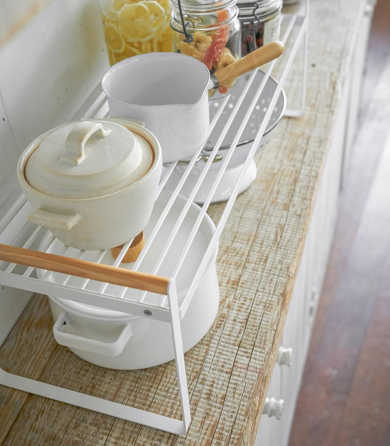 image:imageYAMAZAKI Home Tosca Wired Organizer Rack Kitchen Storage ShelvesWhite