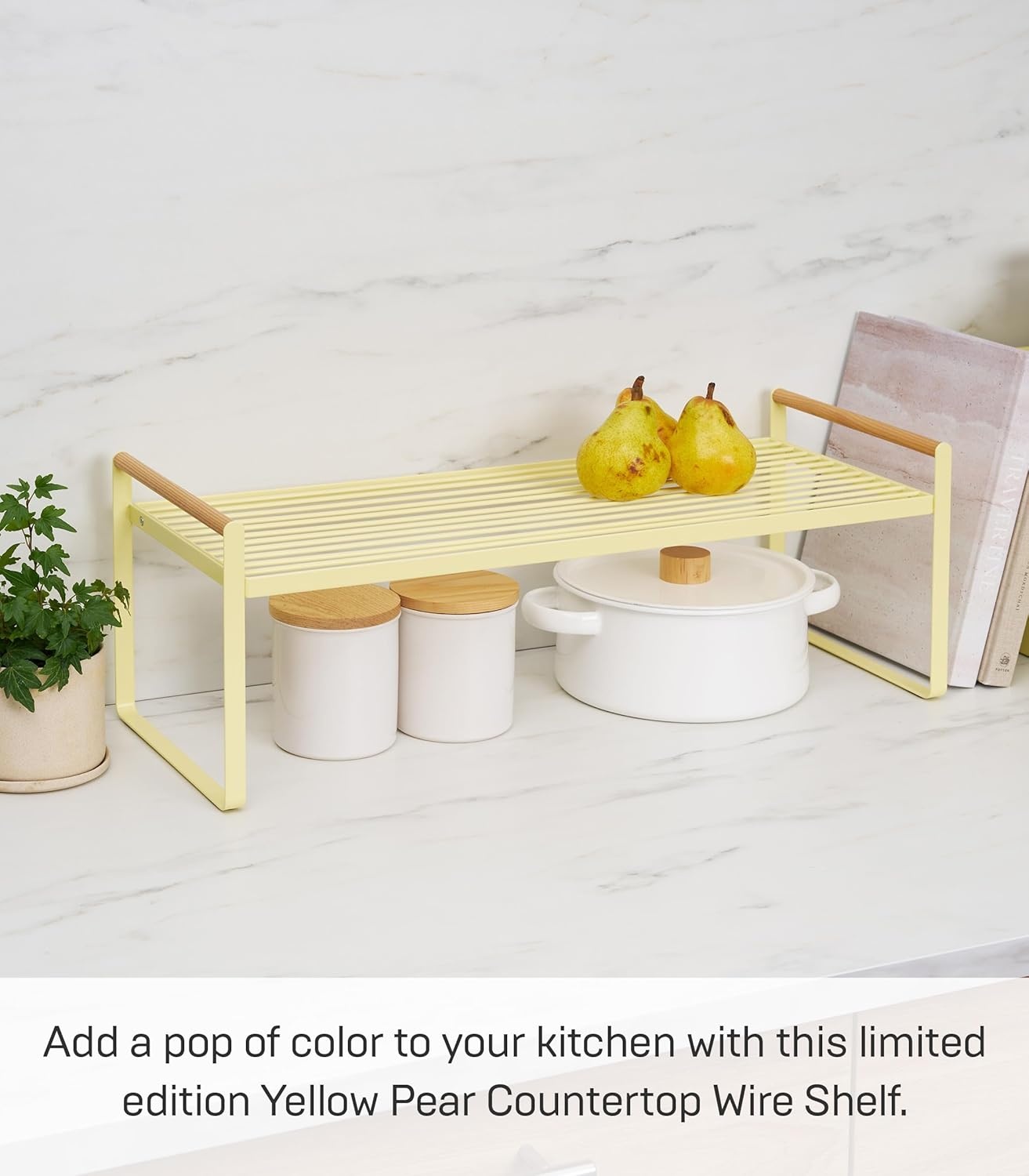 image:imageYAMAZAKI Home Tosca Wired Organizer Rack Kitchen Storage ShelvesYellow