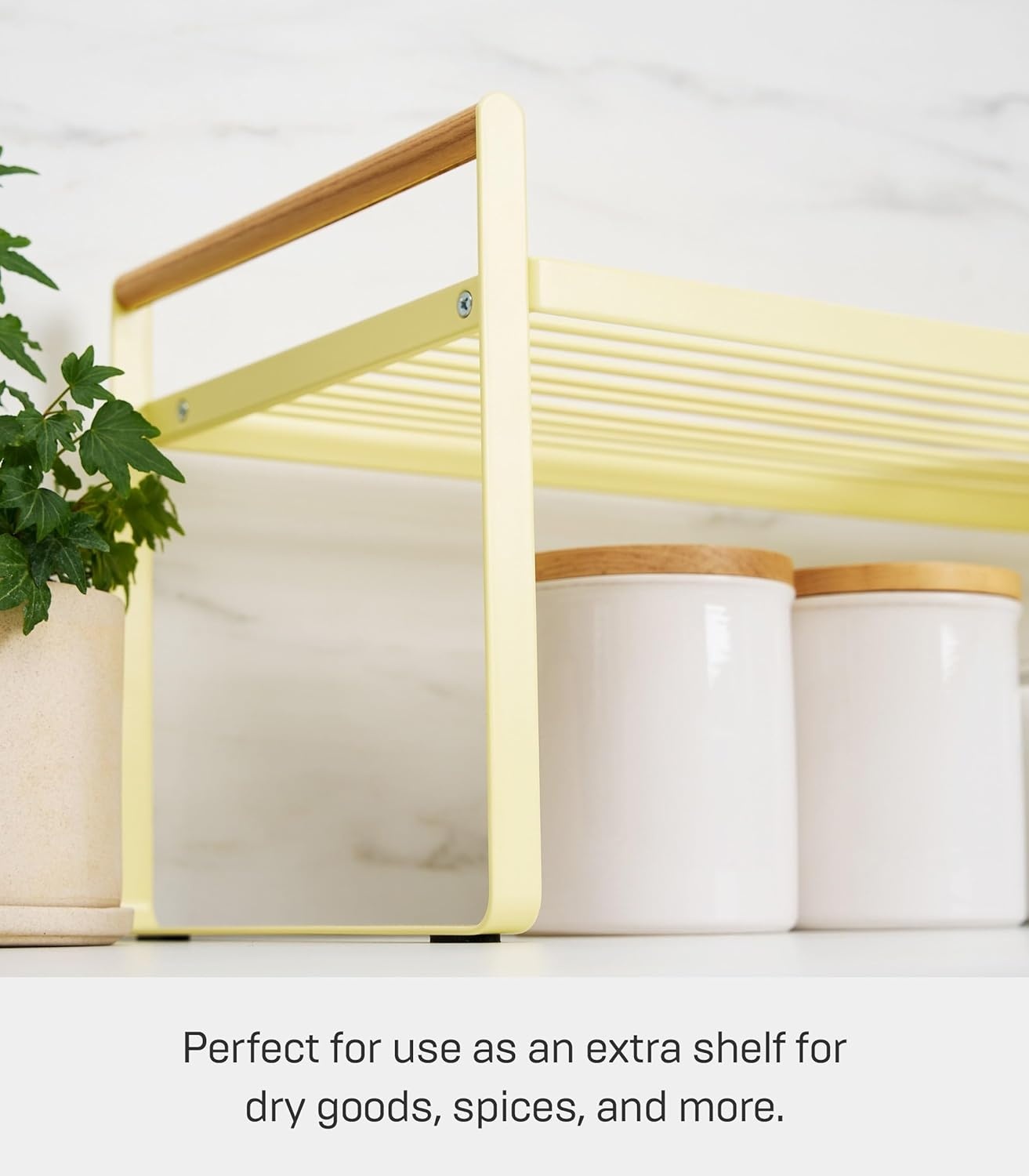 image:imageYAMAZAKI Home Tosca Wired Organizer Rack Kitchen Storage ShelvesYellow