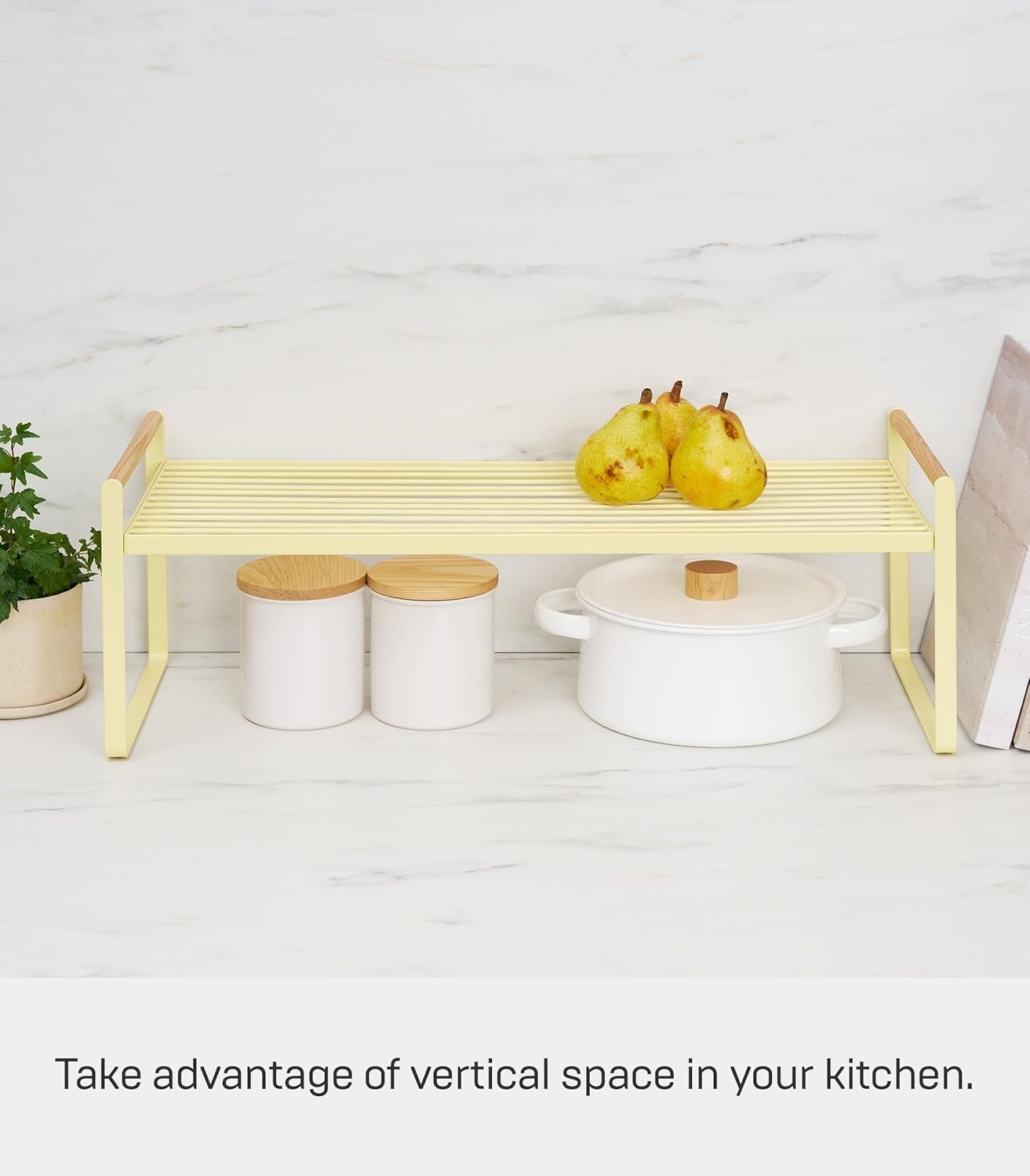 image:imageYAMAZAKI Home Tosca Wired Organizer Rack Kitchen Storage ShelvesYellow