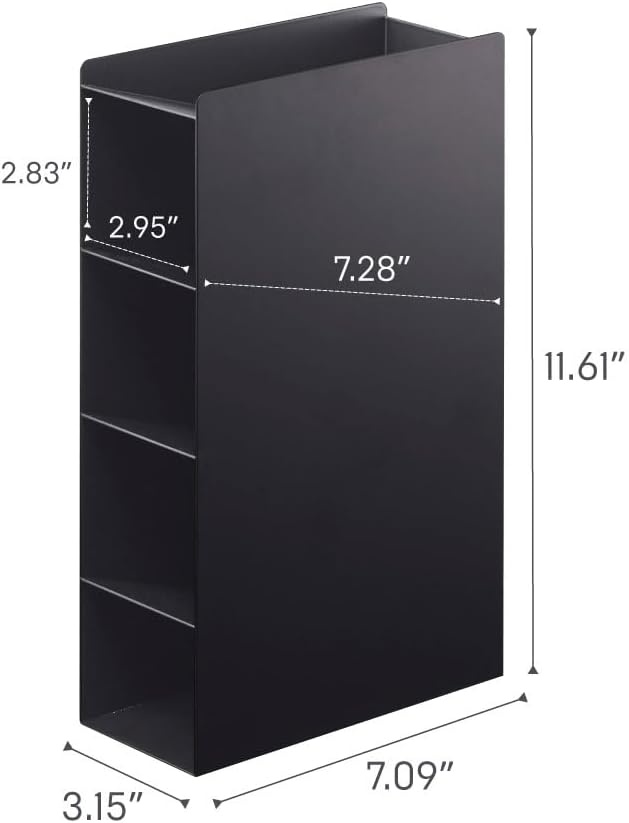 image:imageYAMAZAKI Home Tower 4Tier Plastic Food Wrap Or Aluminum Foil Organizer Metal Kitchen Storage Holder Steel