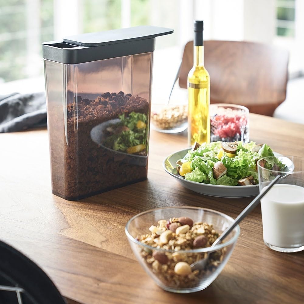 image:imageYAMAZAKI Home Tower Airtight Dry Food Storage Container With Sliding Lid Kitchen amp Pantry Organization Cereal Grains Pasta And Flour Abs Plastic 95 Cups 23 Liters