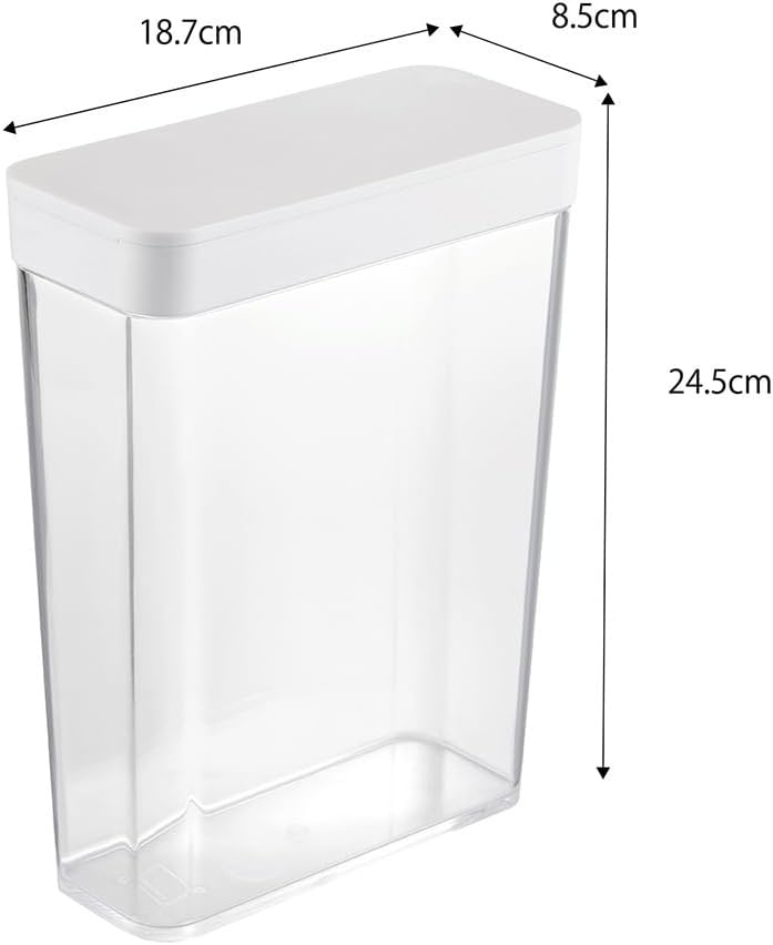image:imageYAMAZAKI Home Tower Airtight Dry Food Storage Container With Sliding Lid Kitchen amp Pantry Organization Cereal Grains Pasta And Flour Abs Plastic 95 Cups 23 Liters