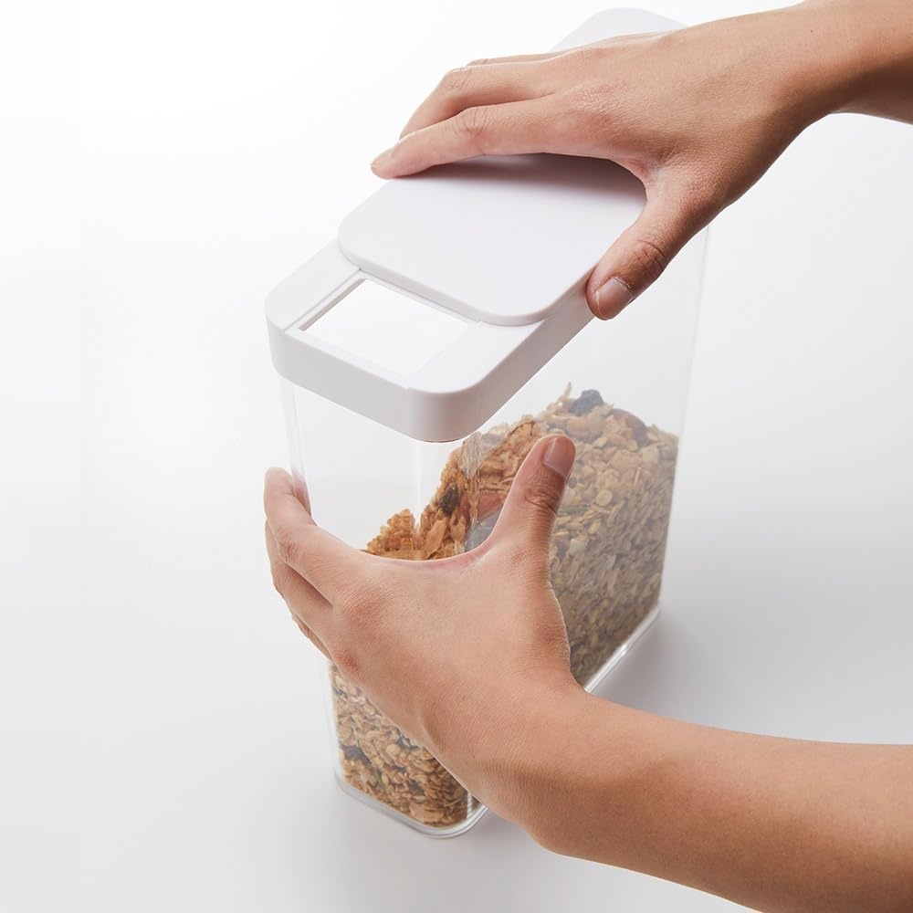 image:imageYAMAZAKI Home Tower Airtight Dry Food Storage Container With Sliding Lid Kitchen amp Pantry Organization Cereal Grains Pasta And Flour Abs Plastic 95 Cups 23 Liters