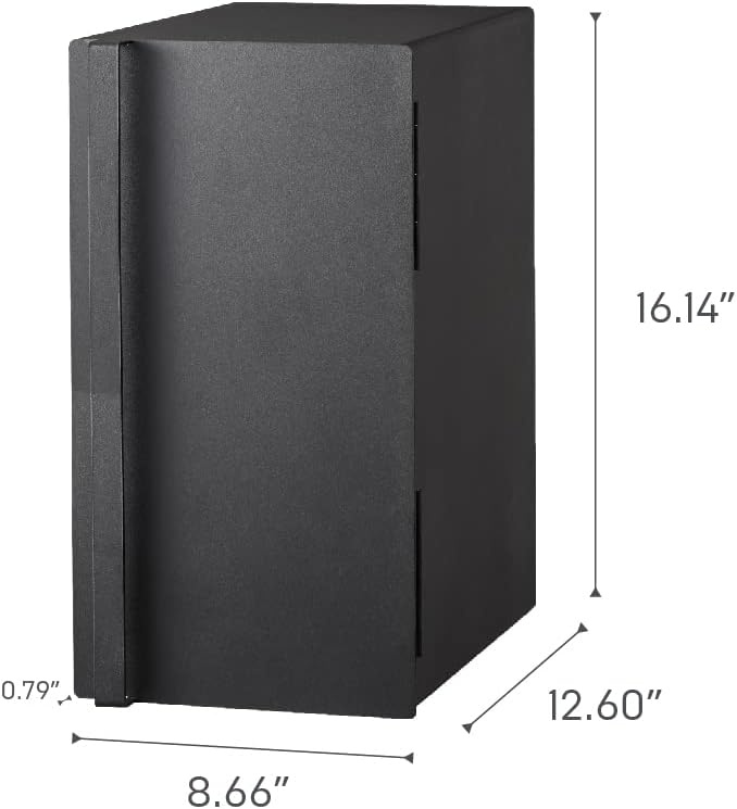 image:imageYAMAZAKI Home Tower Bread Box Keeper Holder Container Metal Bread Holder Saver Slim Space Saving Counter Storage Horizontal SteelBlack