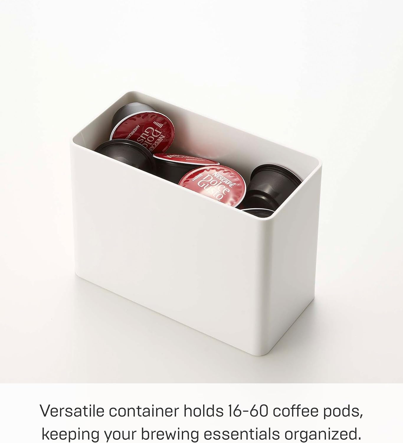 image:imageYAMAZAKI Home Tower Coffee Filter Holder Cone Filter Or Coffee Pod Storage Container Case Polypropylene White