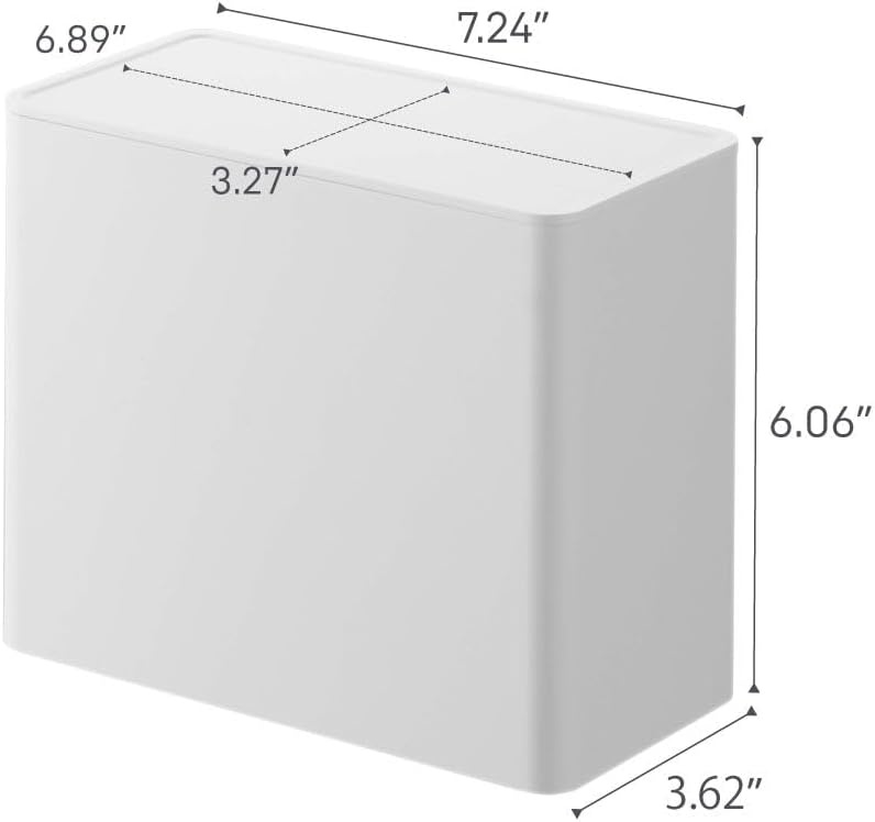 image:imageYAMAZAKI Home Tower Coffee Filter Holder Cone Filter Or Coffee Pod Storage Container Case Polypropylene White
