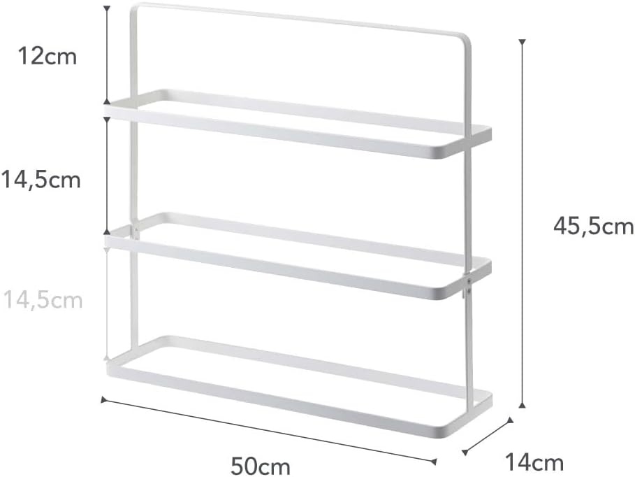 image:imageYAMAZAKI Home Tower Compact Modern Metal Shoe Rack Tall 31 Steel Holds 5 ShoesWhite