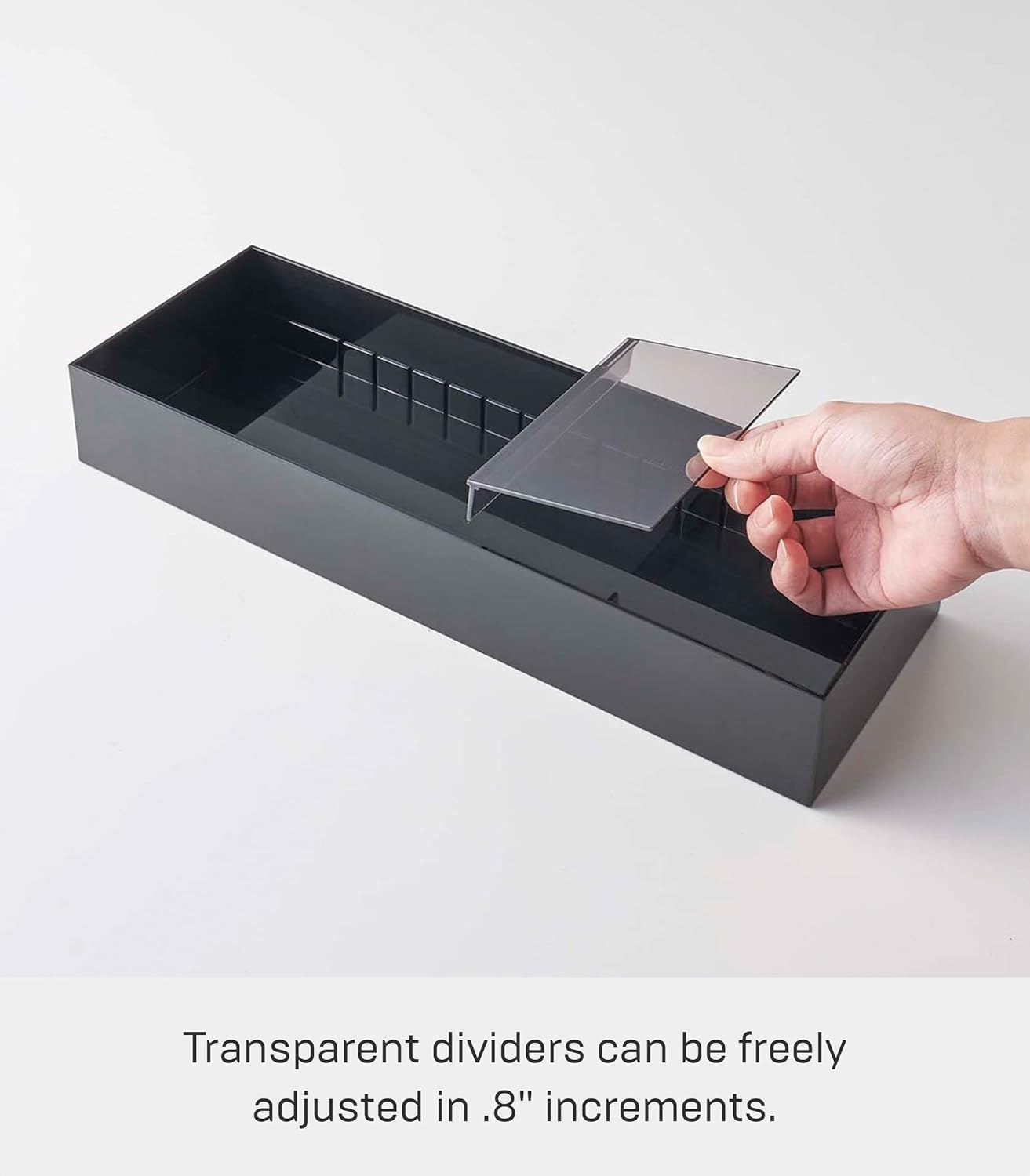 image:imageYAMAZAKI Home Tower Cutlery Drawer Organizer Kitchen Silverware Utensil Storage Tray Expandable Ii Abs PlasticBlack