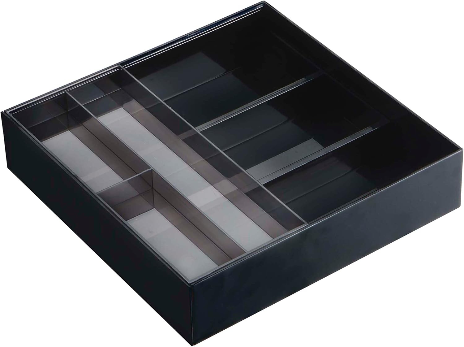 image:imageYAMAZAKI Home Tower Cutlery Drawer Organizer Kitchen Silverware Utensil Storage Tray Expandable Ii Abs PlasticBlack