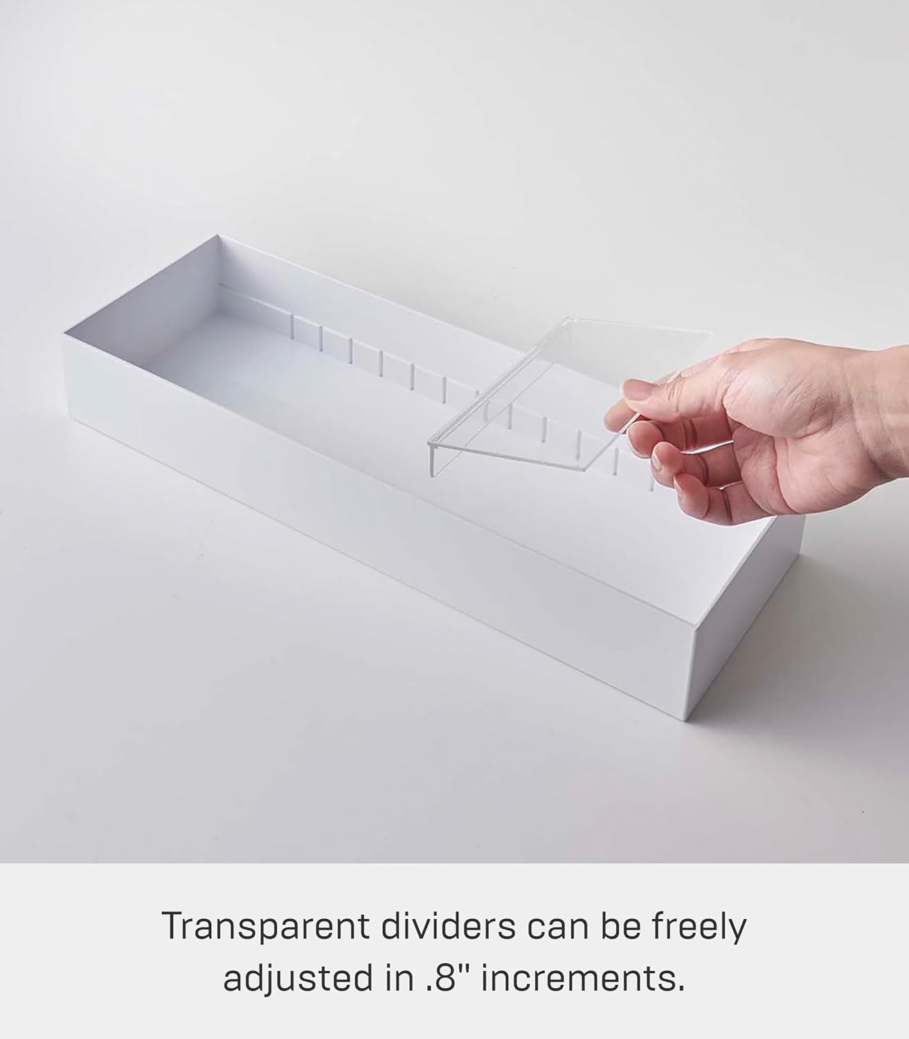 image:imageYAMAZAKI Home Tower Cutlery Drawer Organizer Kitchen Silverware Utensil Storage Tray Expandable Ii Abs PlasticWhite