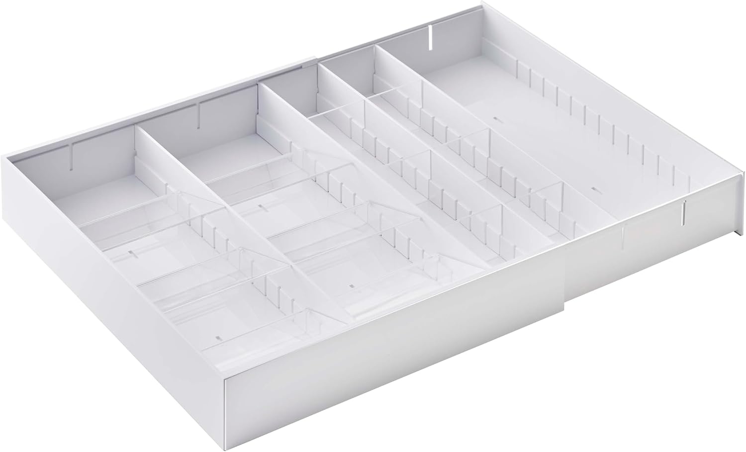 image:imageYAMAZAKI Home Tower Cutlery Drawer Organizer Kitchen Silverware Utensil Storage Tray Expandable Ii Abs PlasticWhite