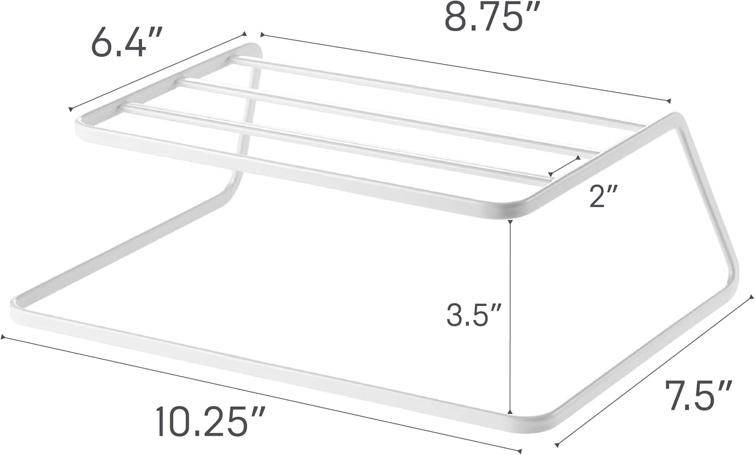 image:imageYAMAZAKI Home Tower Dish Riser Shelf Organizer amp Storage For Kitchen Cabinets Steel White