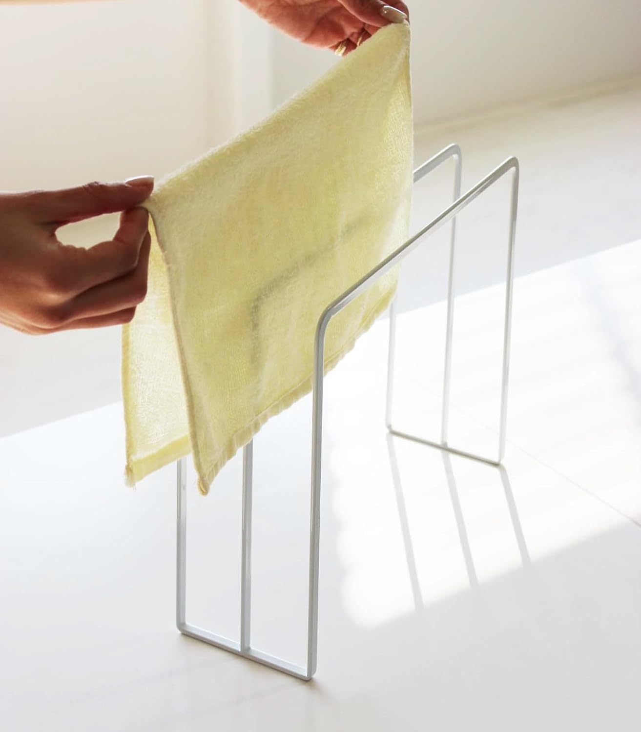 image:imageYAMAZAKI Home Tower Dishcloth Hanger SteelWhite