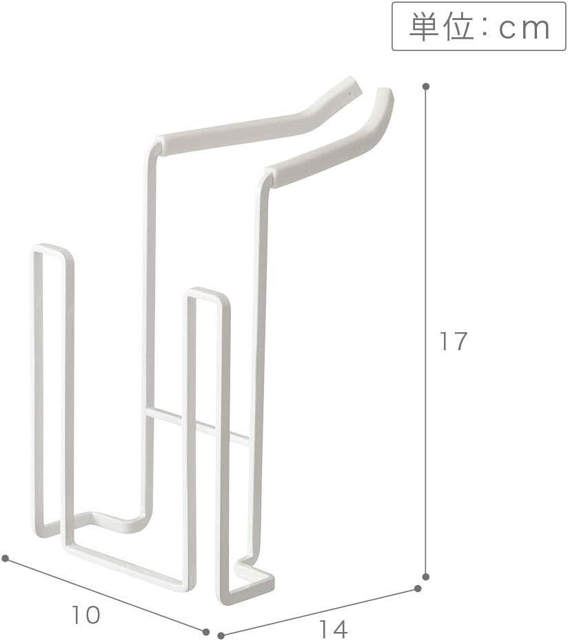 image:imageYAMAZAKI Home Tower FaucetHanging Sponge Caddy Kitchen Sink Dish Soap Bottle Brush Scrubber Organizer Holder Metal with Silicone Protection SteelWht