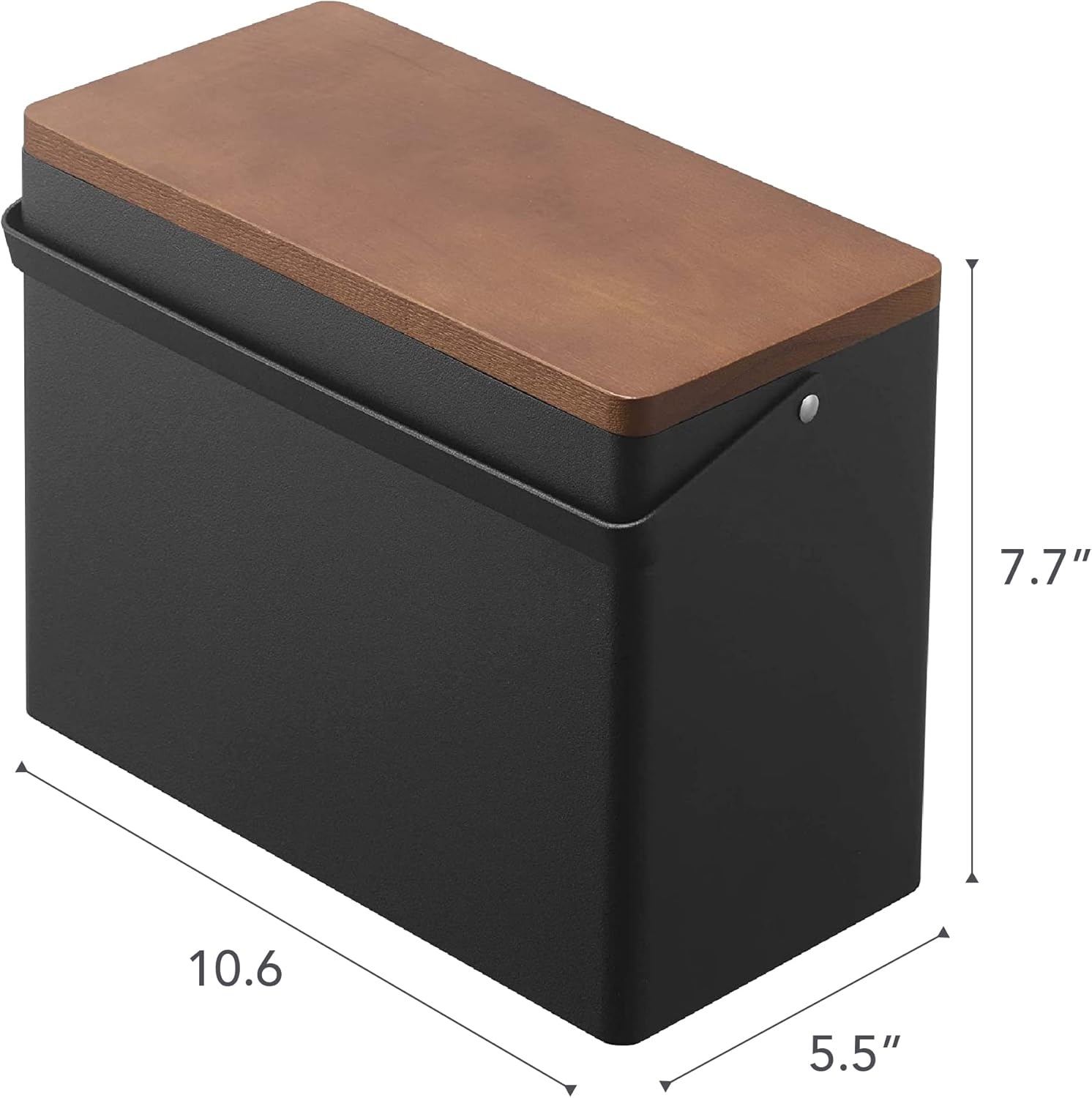 image:imageYAMAZAKI Home Tower First Aid Box Three Tiered Medical Supplies Metal Organizer With Multicompartment Storage Steel WoodBlack