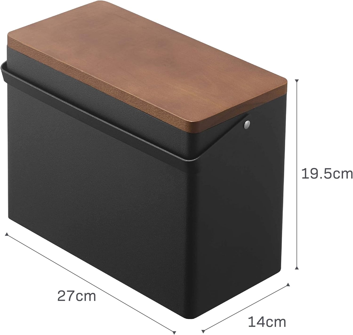 image:imageYAMAZAKI Home Tower First Aid Box Three Tiered Medical Supplies Metal Organizer With Multicompartment Storage Steel WoodBlack
