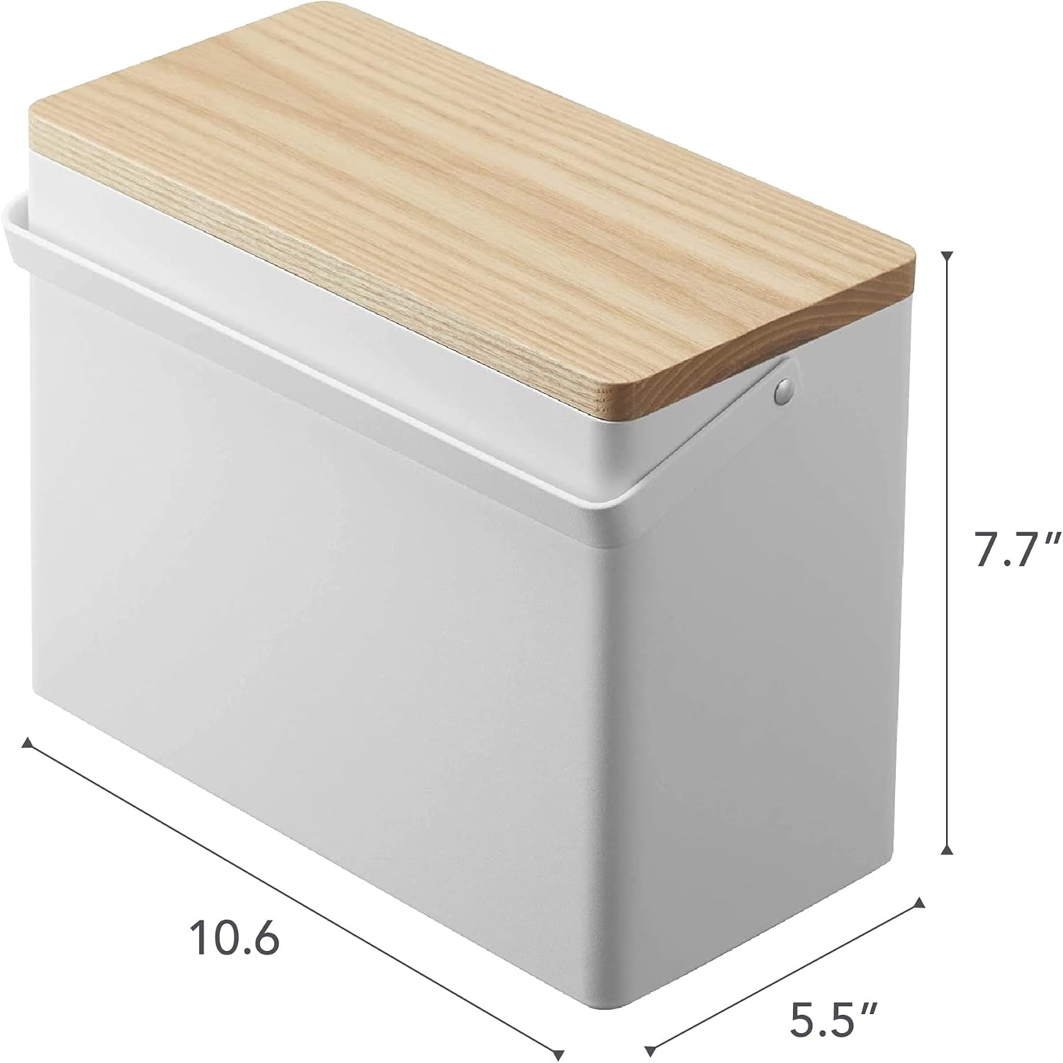 image:imageYAMAZAKI Home Tower First Aid Box Three Tiered Medical Supplies Metal Organizer With Multicompartment Storage Steel WoodWhite