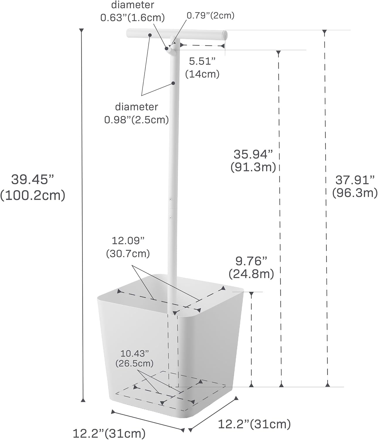 image:imageYAMAZAKI Home Tower Home Backpack Stand With Cubby Adult And Kids Backpack Organizer With Hanger Bar Hooks And Storage Basket For School Bags Supplies Entryway SteelWhite