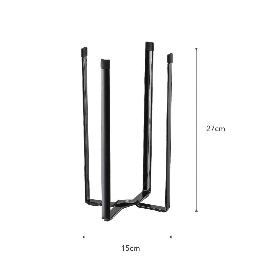 image:imageYAMAZAKI Home Tower Kitchen Multi Eco Stand Multifunctional Plastic Bag Holder Bottle Dryer SteelBlack