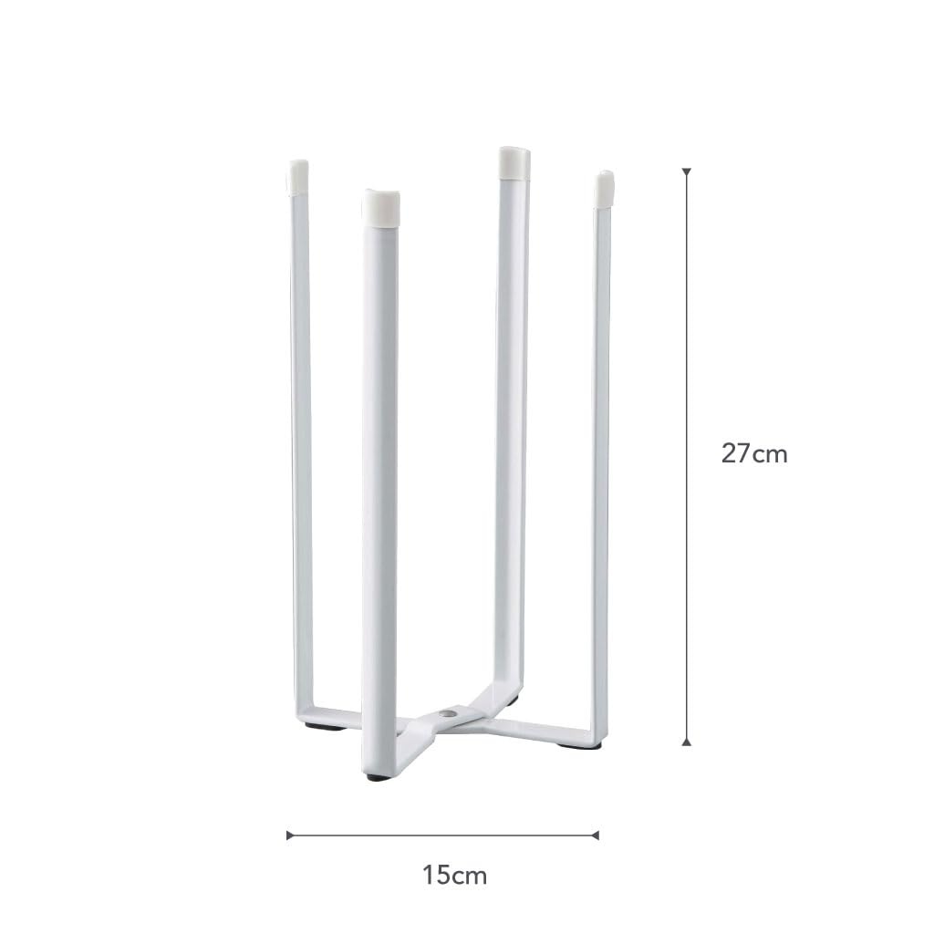 image:imageYAMAZAKI Home Tower Kitchen Multi Eco Stand Multifunctional Plastic Bag Holder Bottle Dryer SteelWhite