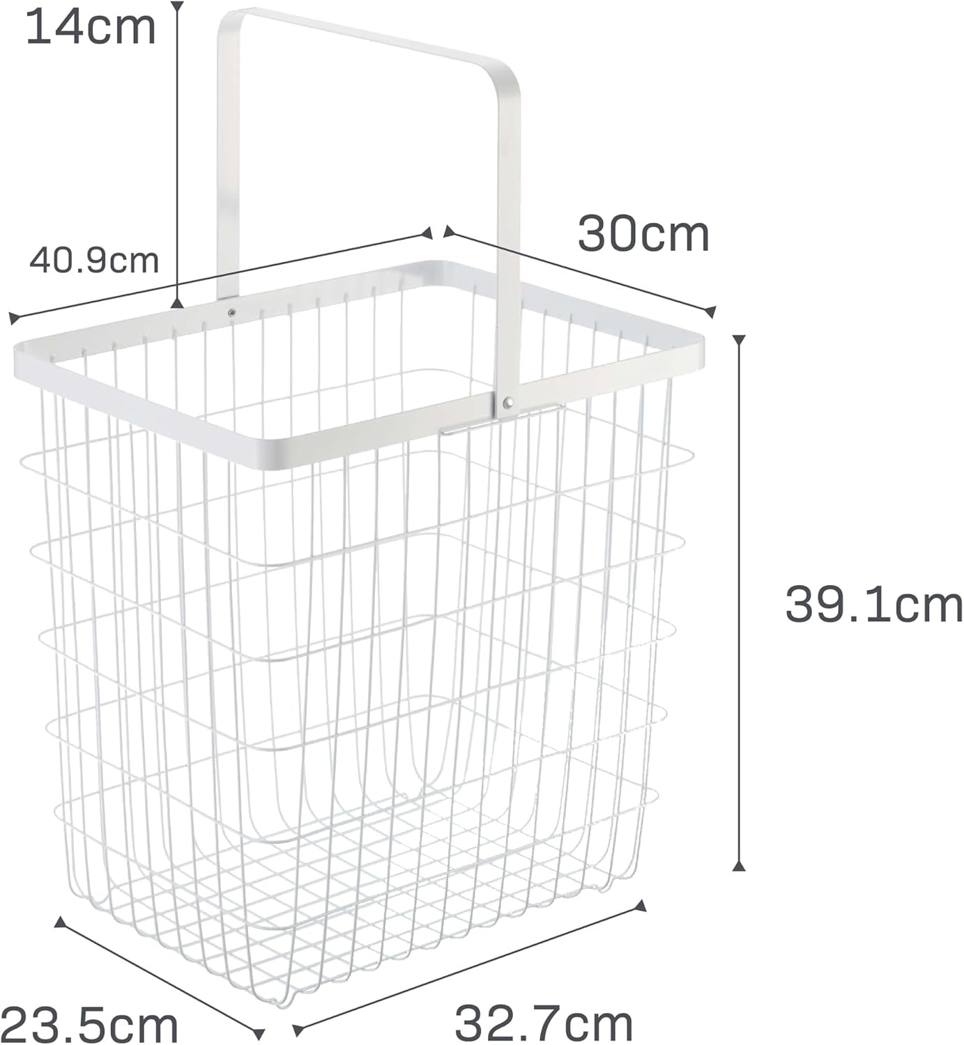 image:imageYAMAZAKI Home Tower Laundry Basket Storage Hamper 15 Steel 875 Gallons 33 LitersBlack