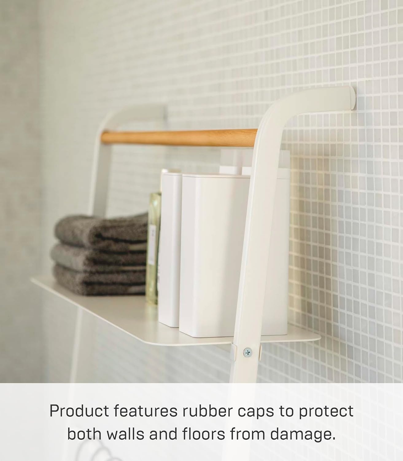 image:imageYAMAZAKI Home Tower Leaning Ladder Rack Space Saving Shelf 63 Steel